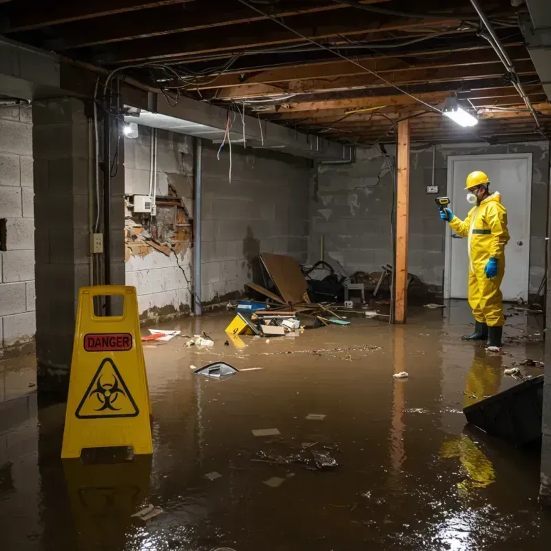 Flooded Basement Electrical Hazard in Ypsilanti, MI Property